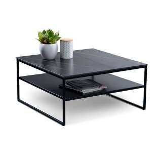 Couchtisch Sofatisch in Marmor Optik mit Steinplatte