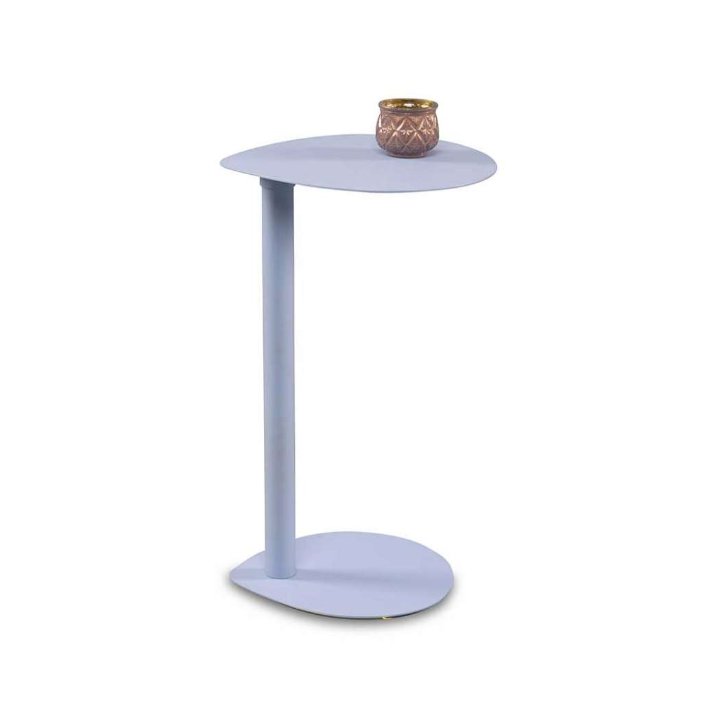 Beistelltisch Anstelltisch aus Metall in Hellblau matt
