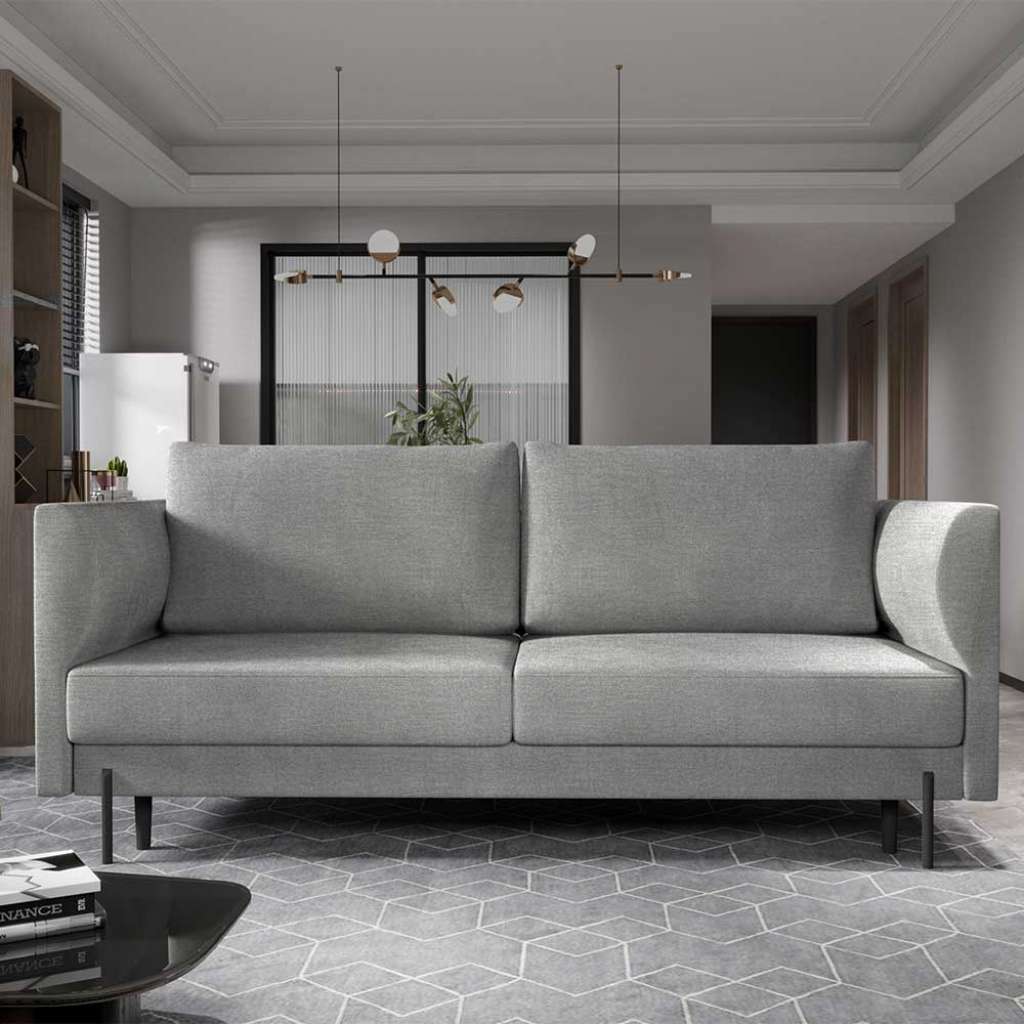 Sofa Couch aus Textil mit Armlehnen