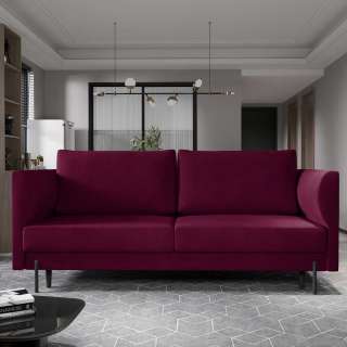 Sofa D  reisitzer Sofa aus Samt mit Armlehnen