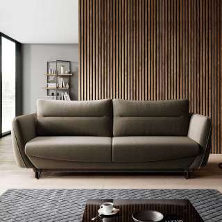 Sofa Dreisitzer Sofa mit Armlehnen aus Textil