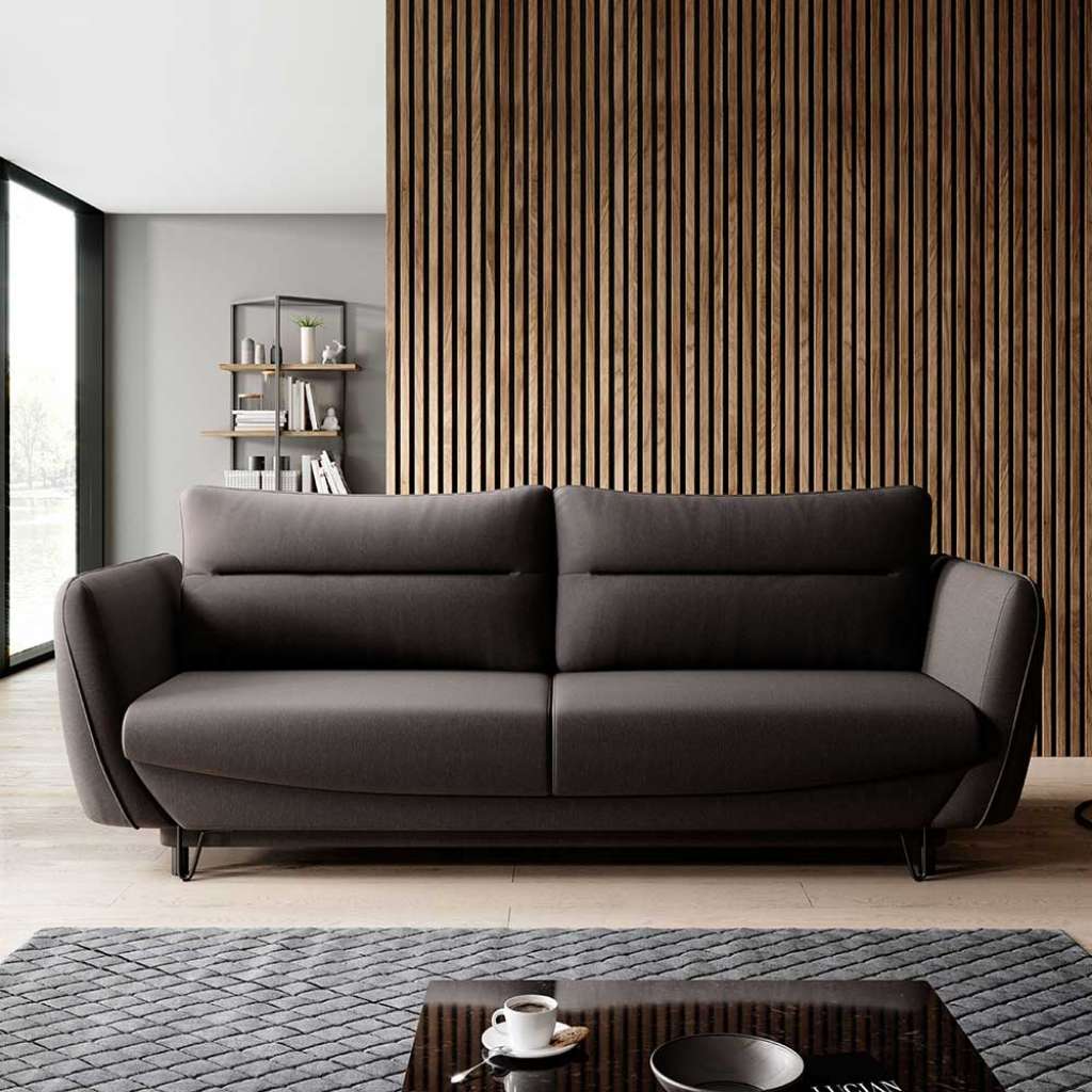 Sofa Dreisitzer aus Textil mit Armlehnen