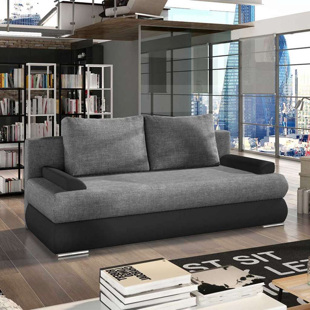 Schlafsofa Couch mit Schlaffunktion und Bettkasten
