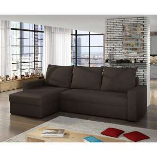 Ecksofa Sofa mit Schlaffunktion und Armlehnen