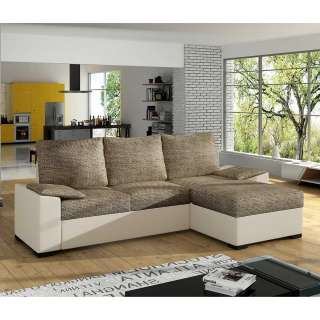 Sofa Polsterecke mit Armlehnen aus Webstoff