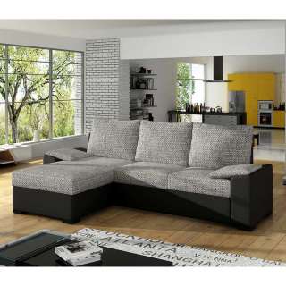 Ecksofa Sofa mit Schlaffunktion und Armlehnen