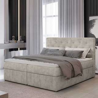 Stauraumbett Doppelbett mit Bezug Bettkasten