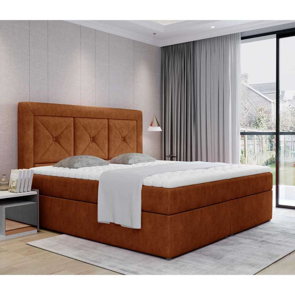 Doppelbett Polsterbett Bettkasten mit Bezug