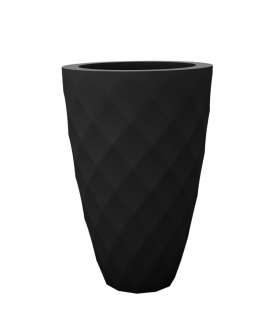 Vondom - VASES Blumentopf klein - schwarz - Ø 14 x 28 cm - Basic - outdoor