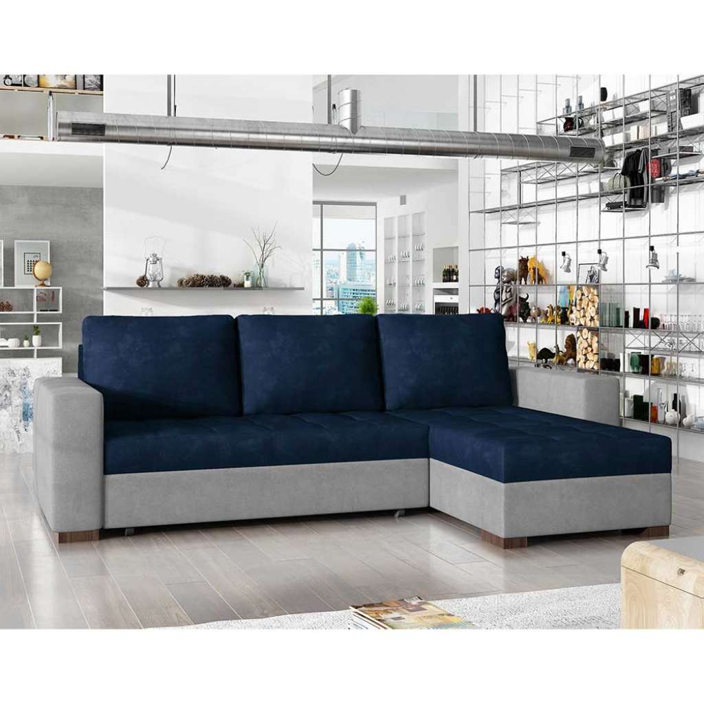 Ecksofa Sofa mit Schlaffunktion und Armlehnen