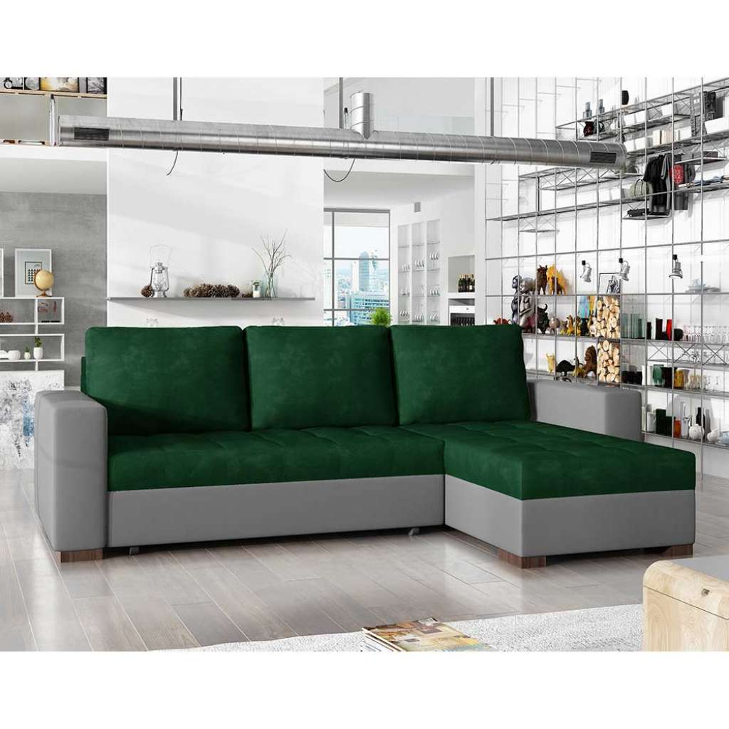 Ecksofa Sofa mit Schlaffunktion und Armlehnen