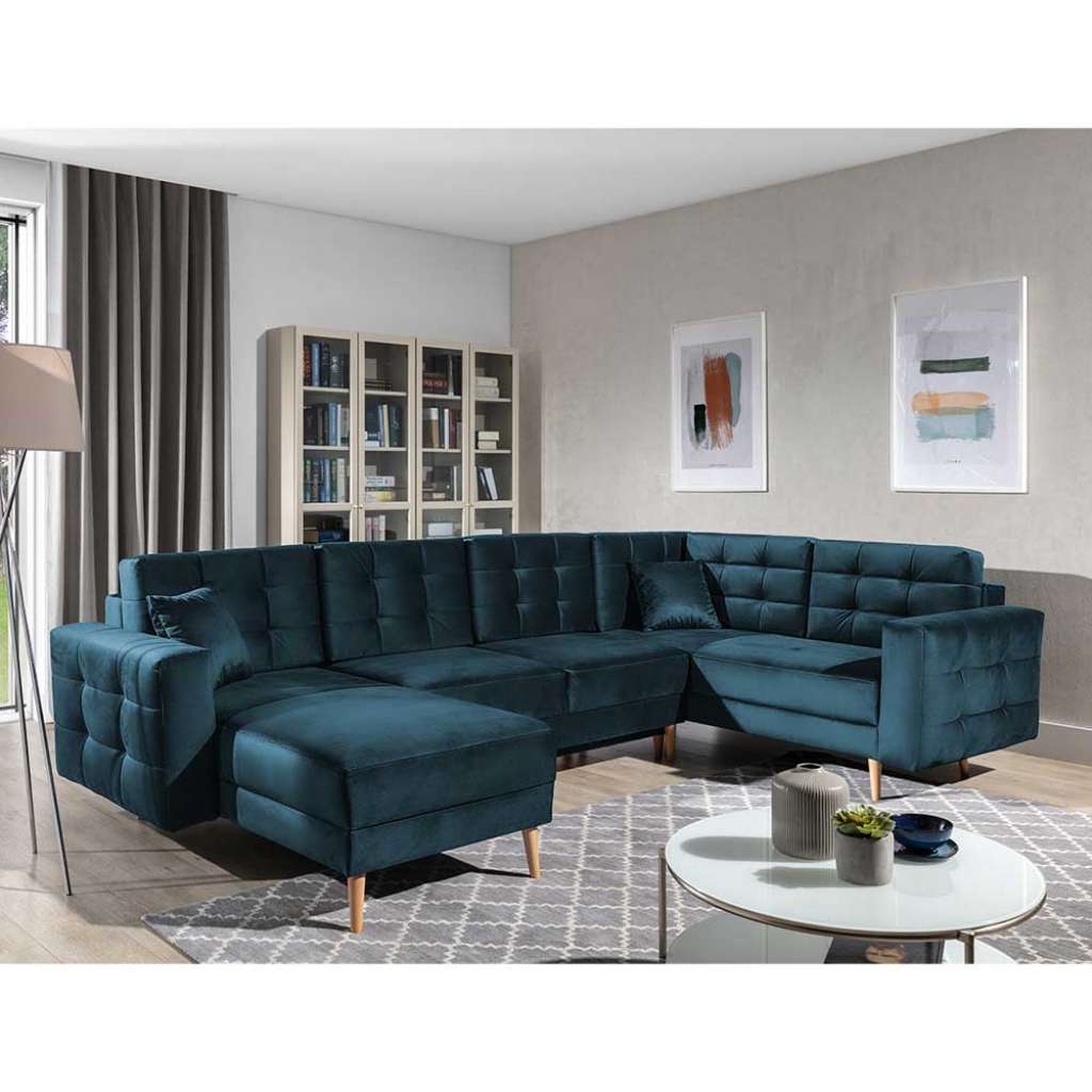 Wohnlandschaft Couchlandschaft mit Schlaffunktion und Bettkasten