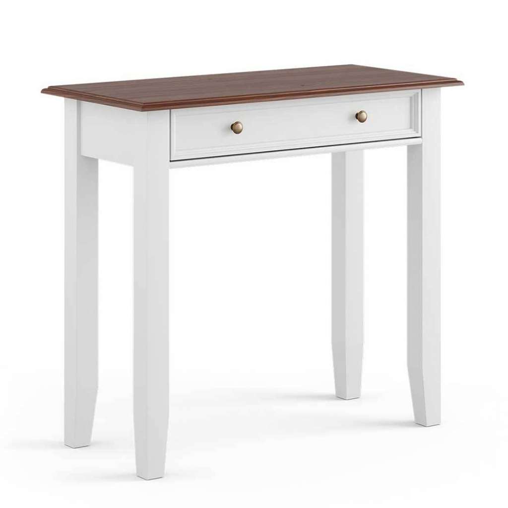 Konsolentisch Schminktisch in Weiß mit einer Schublade