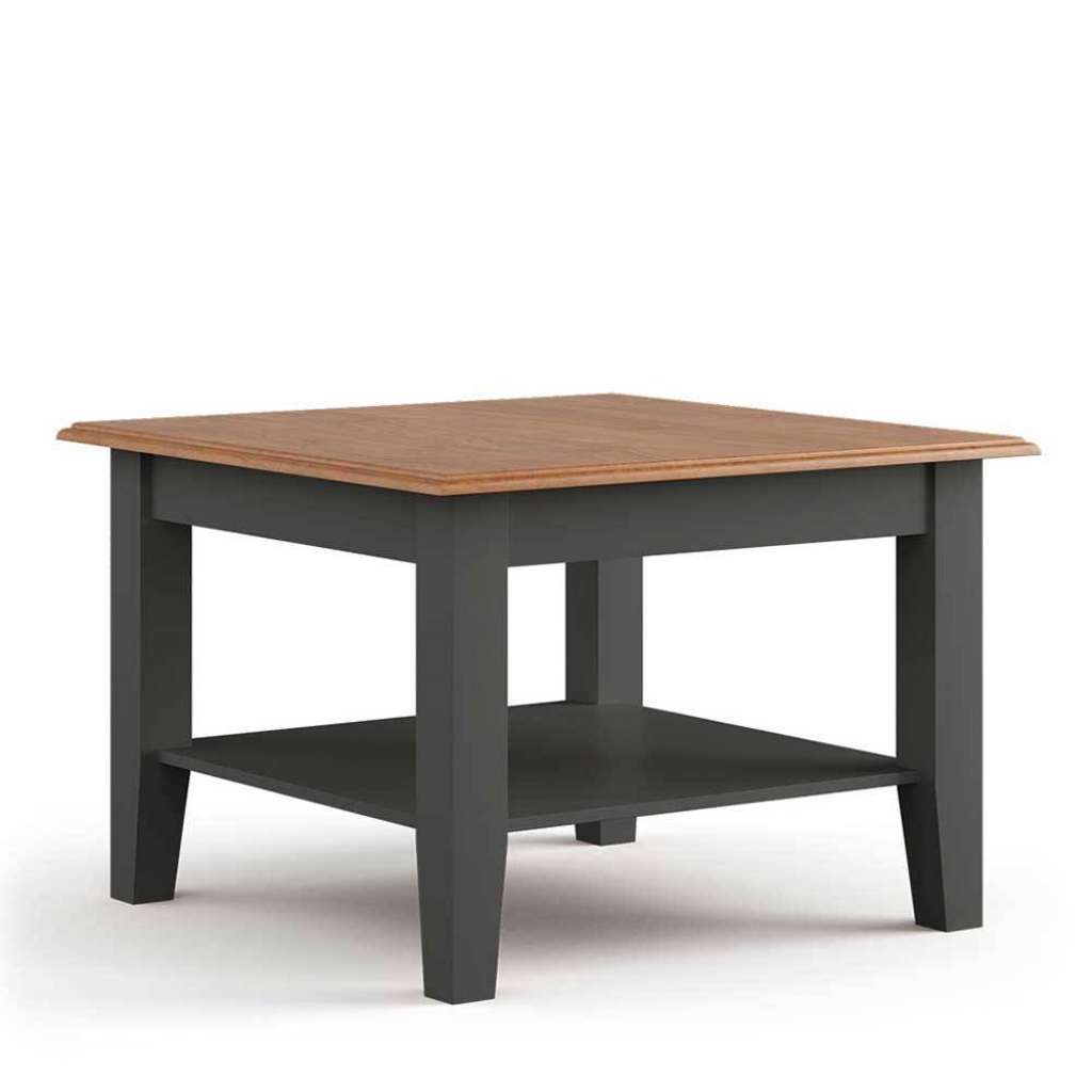 Sofatisch Couchtisch in quadratischer Form mit Massivholzplatte
