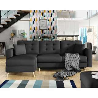 Ecksofa Sofa mit Schlaffunktion und BettKasten