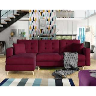 Ecksofa Schlafsofa mit Schlaffunktion und Punktsteppungen
