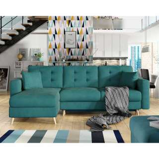 Ecksofa Schlafsofa mit Schlaffunktion und Bettkaesten