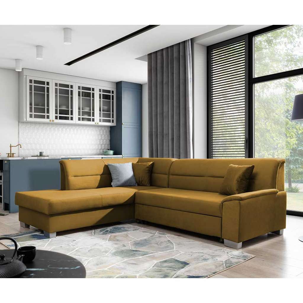 Ecksofa Funktionsecke mit Schlaffunktion und Bettkasten