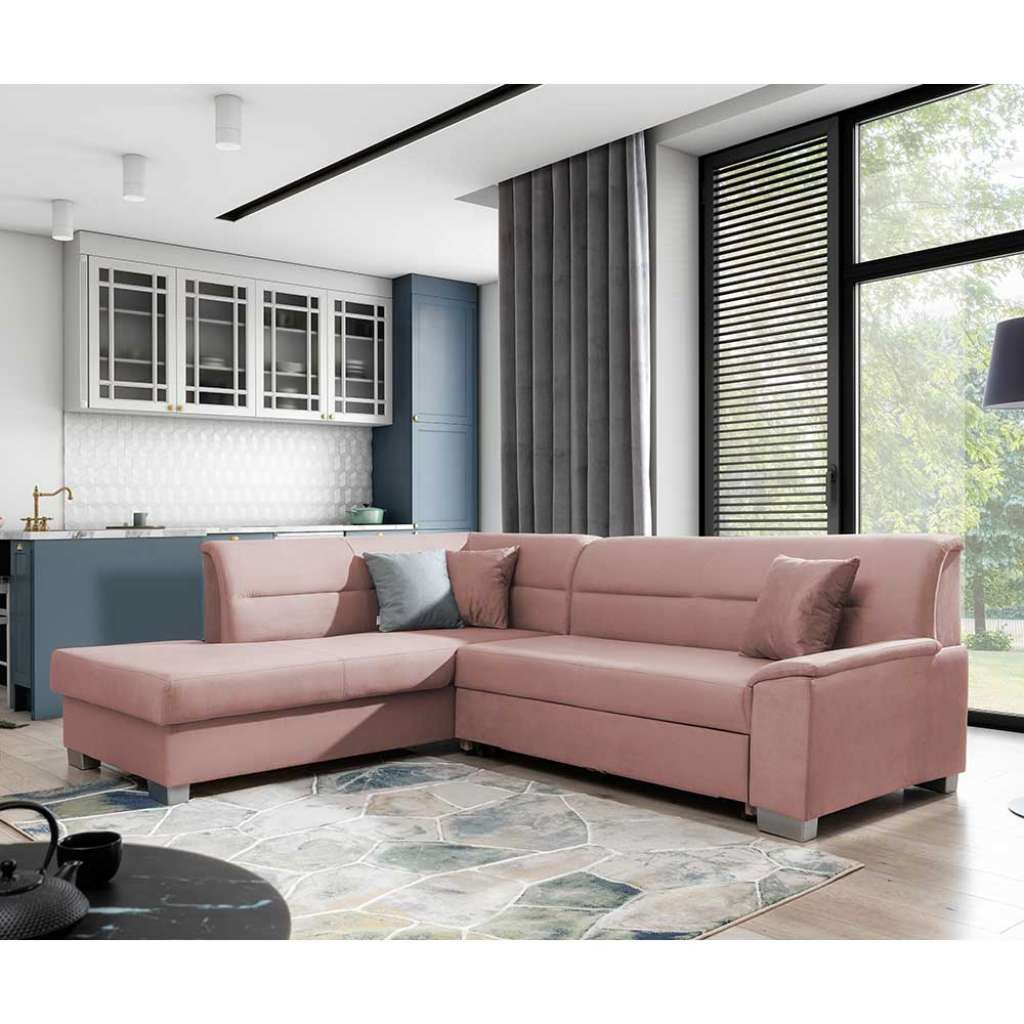 Ecksofa Sofaecke mit Schlaffunktion und Armlehnen