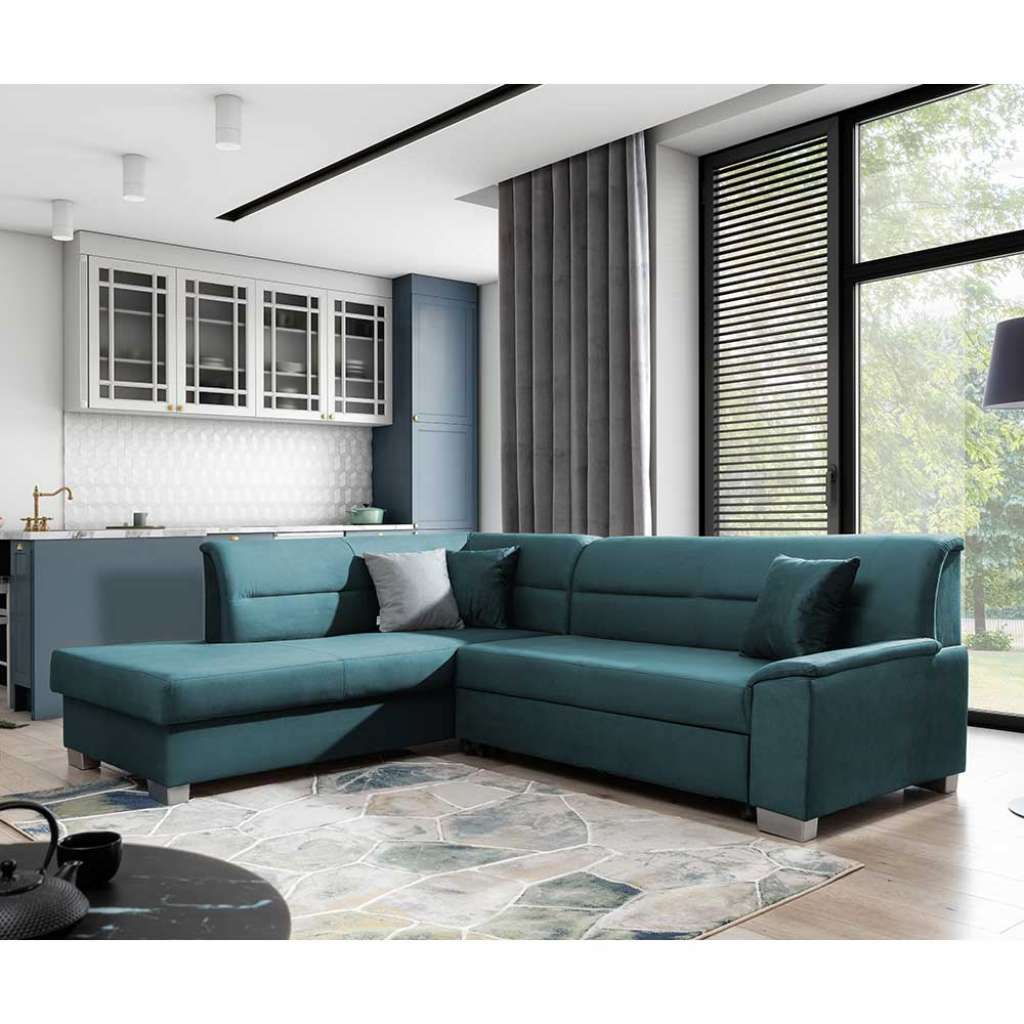 Ecksofa Funktionsecke mit Schlaffunktion und Bettkasten