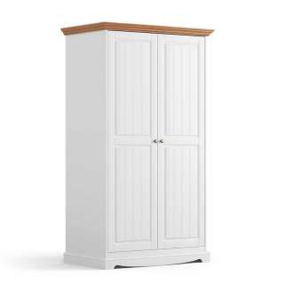 Kleiderschrank Schlafzimmerkleiderschrank im Landhausstil mit einer festen Kleiderstange