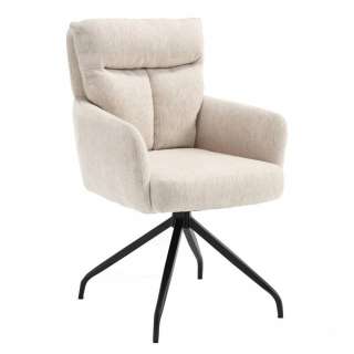 Stuhl Esszimmer Esszimmerstuhl mit Armlehnen und Gestell aus Metall (2er Set)