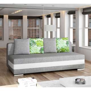 Schlafsofa Sofa in Grau mit Schlaffunktion