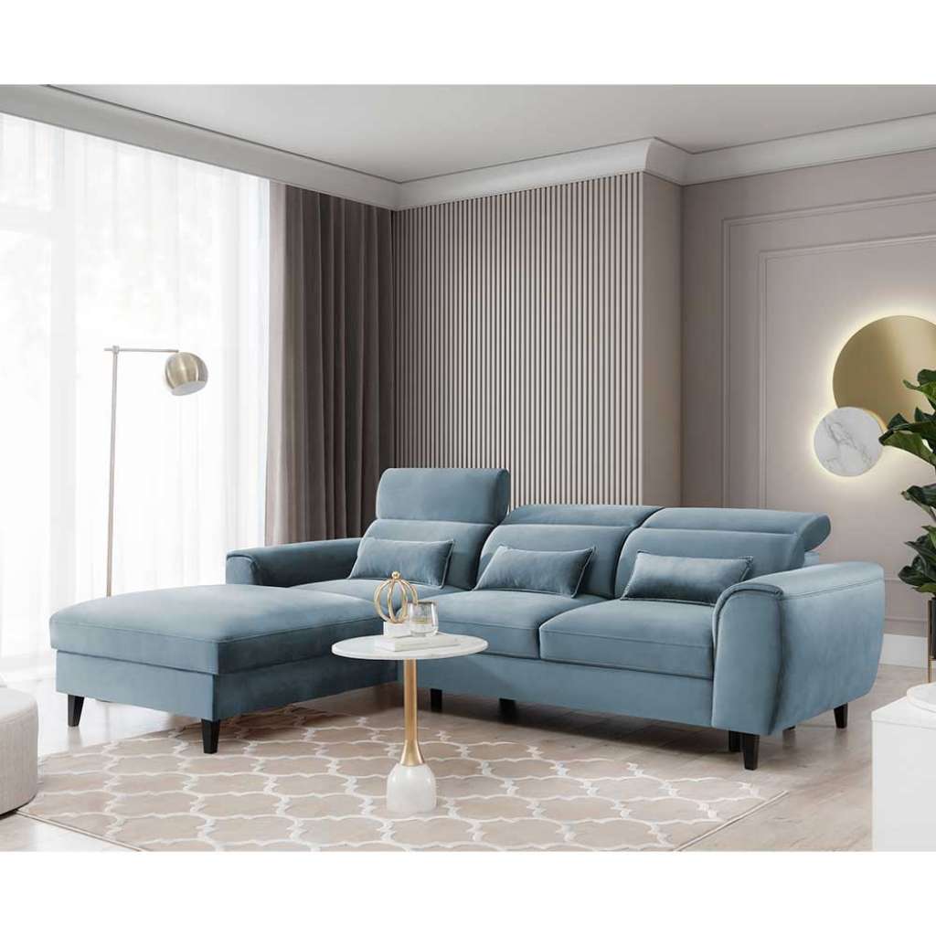 Ecksofa Sofa mit Schlaffunktion und Bettkasten