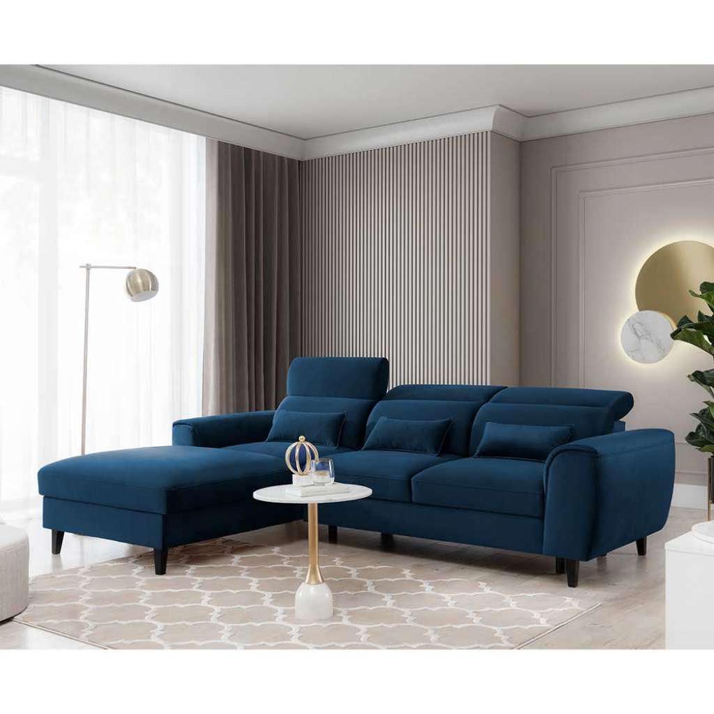 Ecksofa Sofa mit Schlaffunktion und Bettkasten