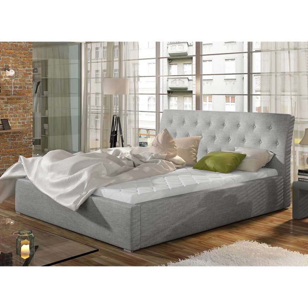 Stauraumbett Polsterbettgestell mit Bezug Bettkasten