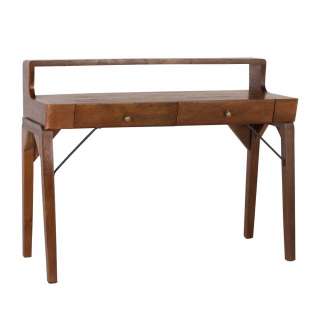 Schreibtisch Designschreibtisch aus Massivholz mit zwei Schubladen