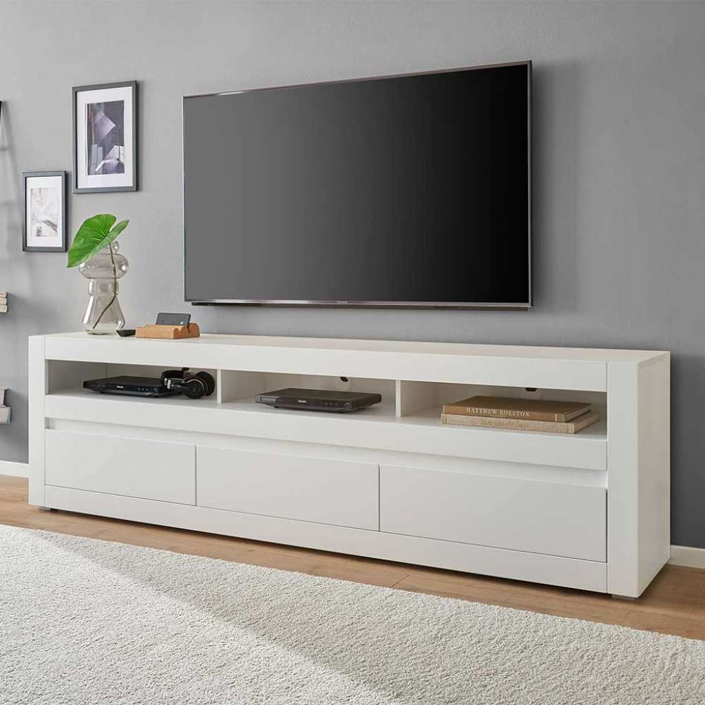 Fernsehtisch Tvtisch mit Schubladen und Griffmulden