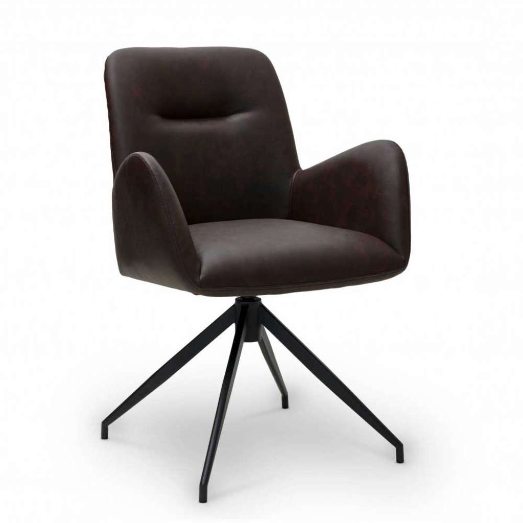 Sessel Armstuhl mit Gestell aus Metall und Schaumstoffpolsterung (2er Set)