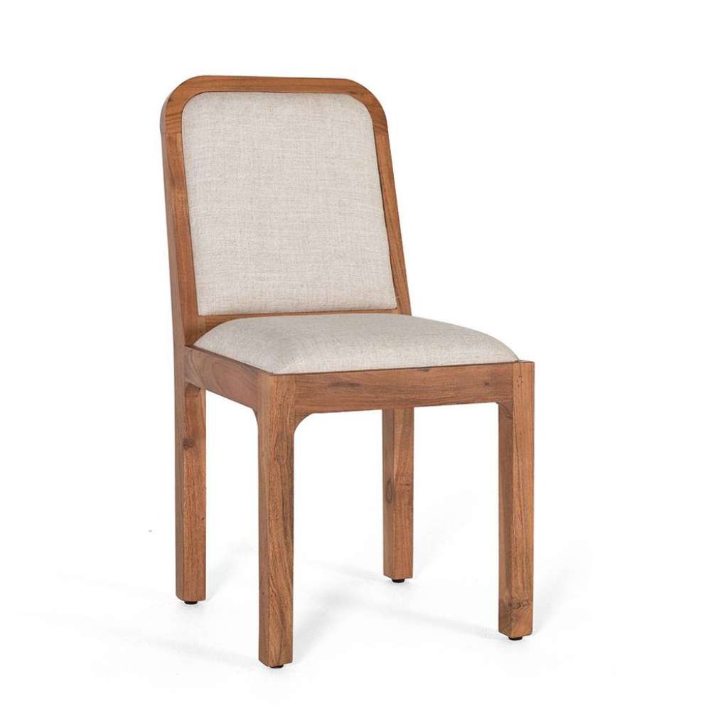 Esszimmerstuhl Stuhl Esszimmer mit gepolsterter Rückenlehne und Bezug (2er Set)