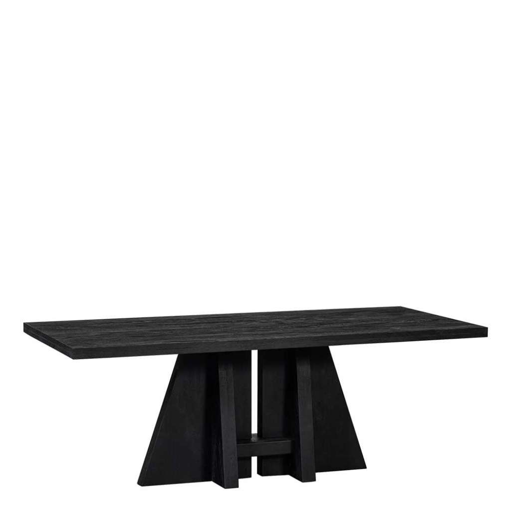 Esstisch Tisch Esszimmer aus Massivholz mit Wangen Gestell