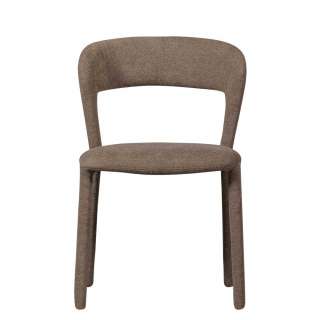 Essstuhl Stuhl Küche in Taupe mit vier Füßen (2er Set)