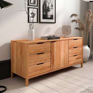 Sideboard Kommode aus Kernbuche Massivholz mit Vierfußgestell