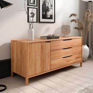 Sideboard Kommode aus Kernbuche Massivholz mit Vierfußgestell