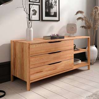 Sideboard Kommode aus Kernbuche Massivholz mit offenen Fächern