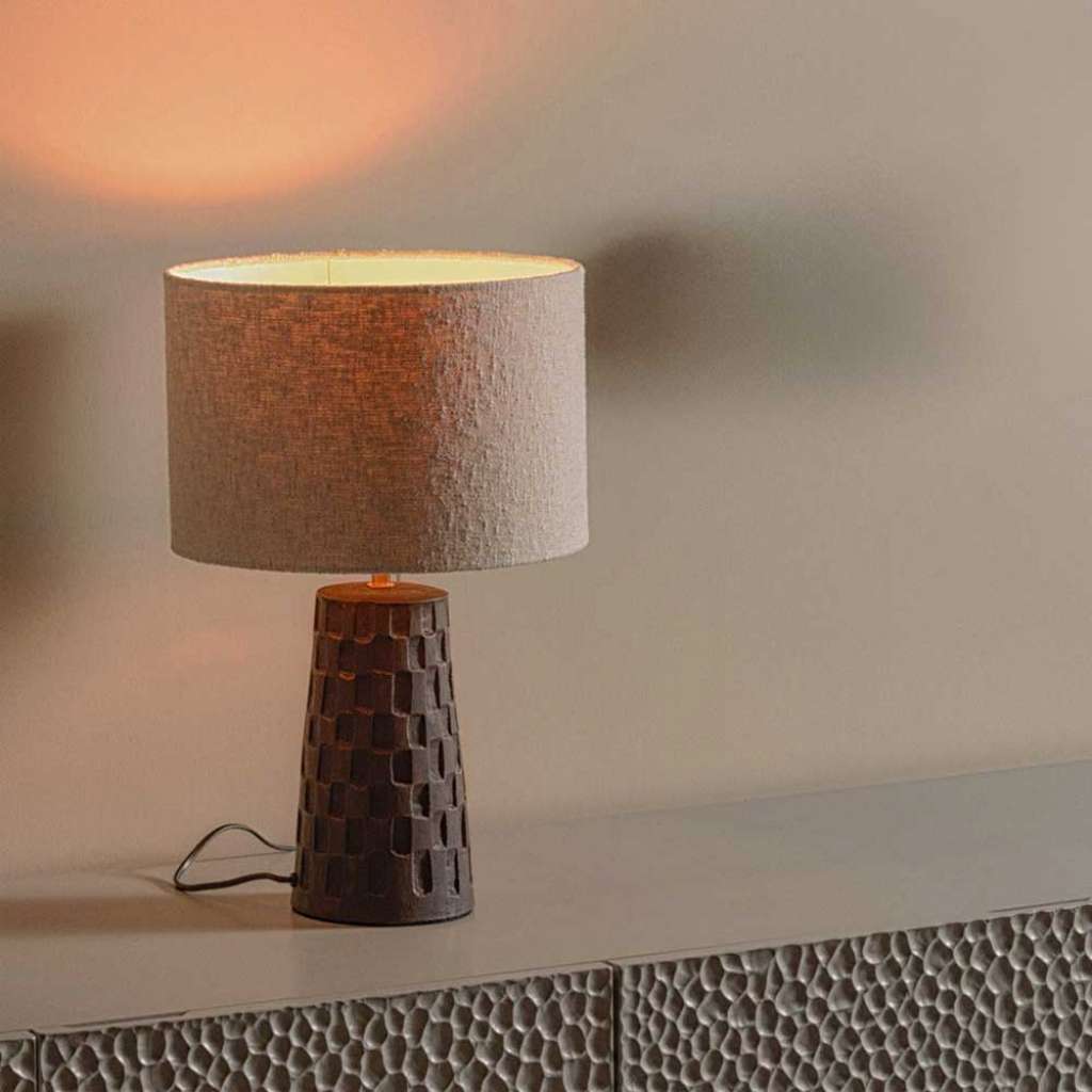 Tischleuchten Tischlampen aus Keramik und Textil