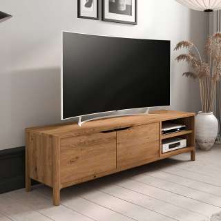 TV Board Lowboard mit Türen und offenen Fächern