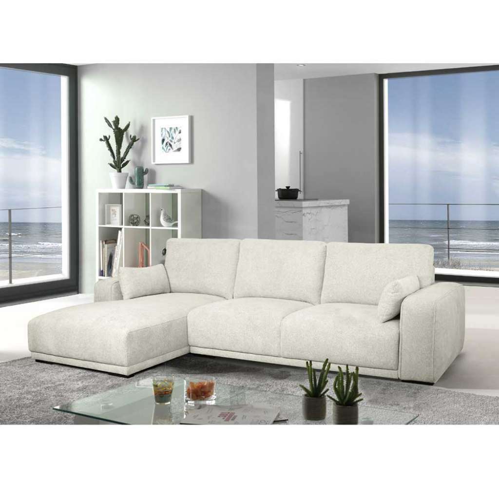 Ecksofa Polsterecke mit Schaumstoffpolsterung aus Webstoff