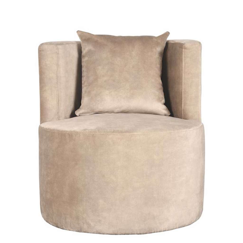 Sessel in Beige Velours
