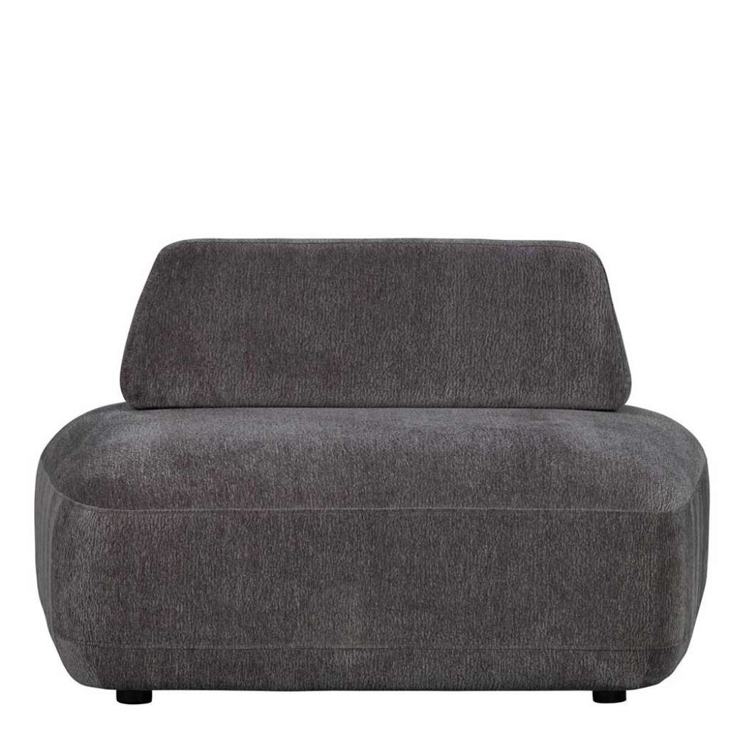 Einzelsessel Polstersessel aus Strukturstoff mit Fußgestell aus Kunststoff