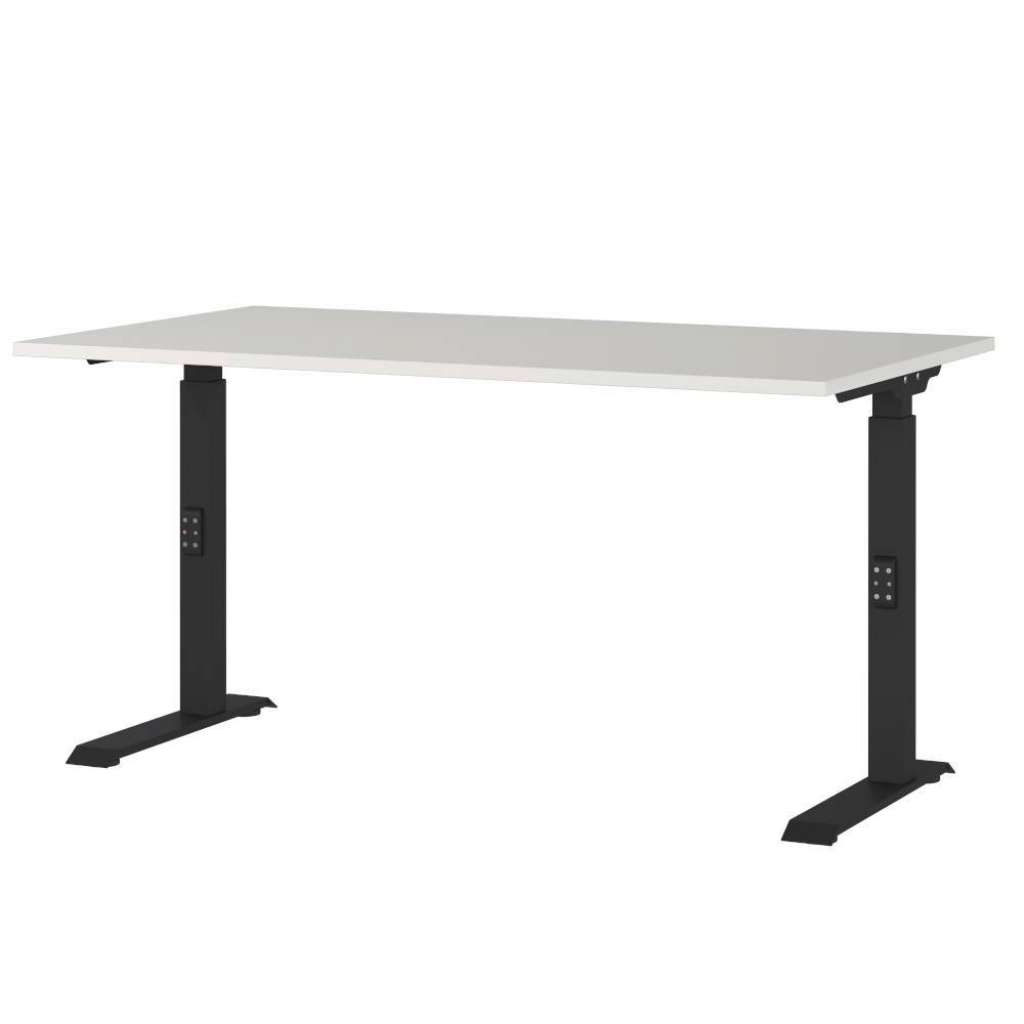 Schreibtisch Bürotisch in Schwarz melaminbeschichtet