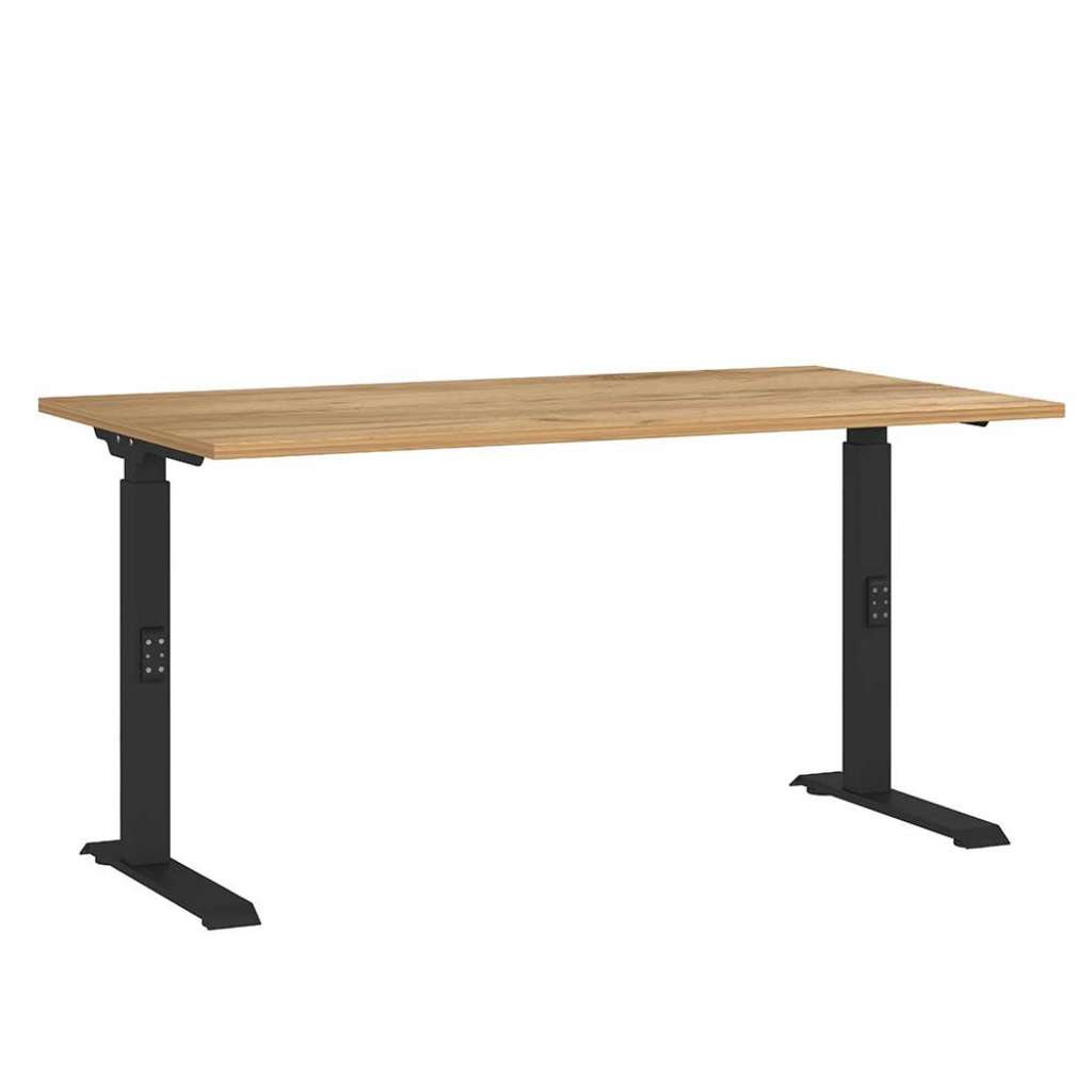 Schreibtisch Büroschreibtisch höhenverstellbar mit T Gestell