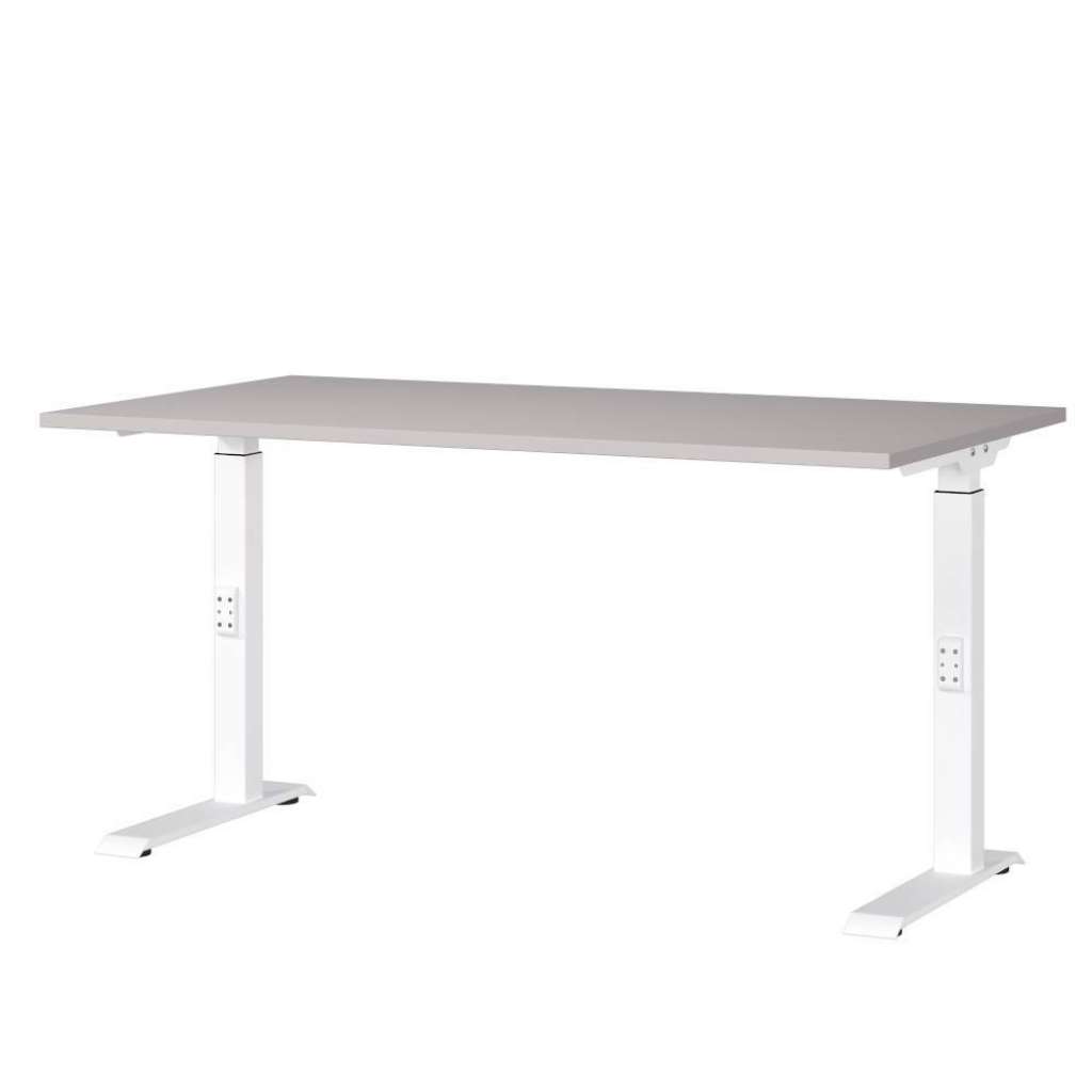 Schreibtisch Bürotisch in Weiß höhenverstellbar