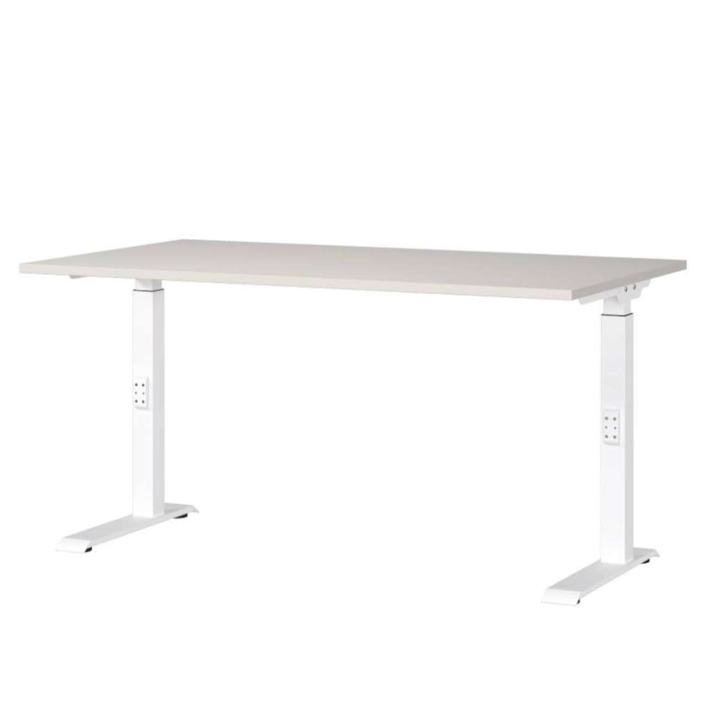Schreibtisch Bürotisch in Weiß höhenverstellbar