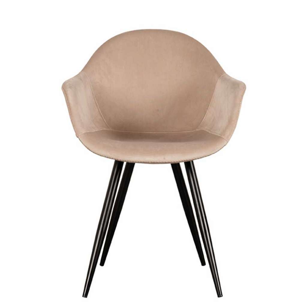 Stuhl Esszimmer mit Armlehnen Samt (2er Set)