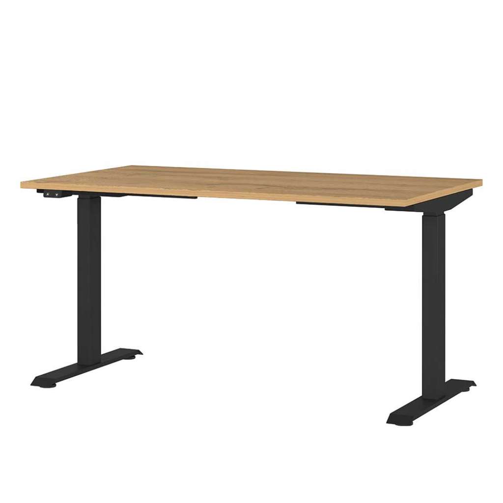 Schreibtisch Büroschreibtisch aus Metall mit T Gestell